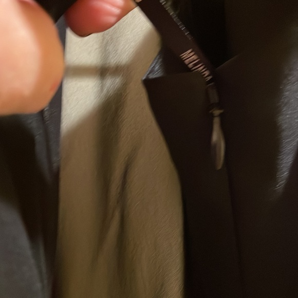 MELINDA ENG COUTURE BLACK 100% SILK GOWN size 10 - Picture 6 of 10